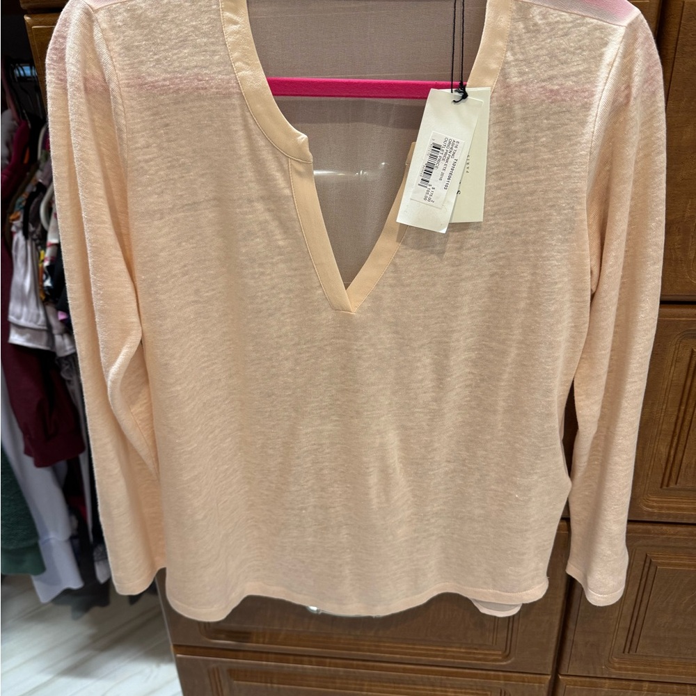 Sandro Women's V-Neck ivory Top